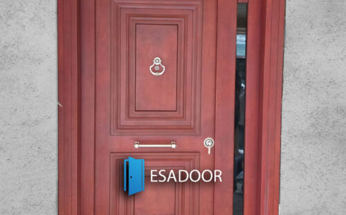 Claret Red House Steel Door Esadoor-1039