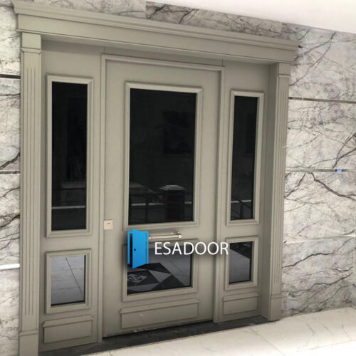 Modern Glass Apartment Steel Exterior Door Esadoor-1050