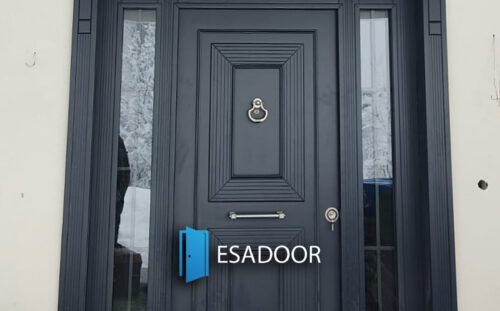 Modern Gray Villa House Entrance Door Esadoor-1056
